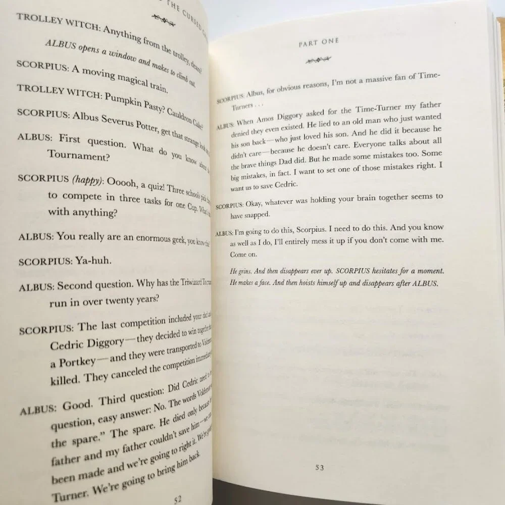 Harry Potter and the Cursed Child Parts 1 & 2 Book Special Rehearsal Edition Scr